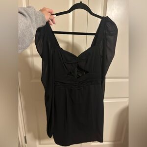 Black Long-Sleeve Dress